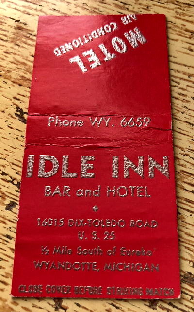 Idle Inn Bar & Motel - Matchbook